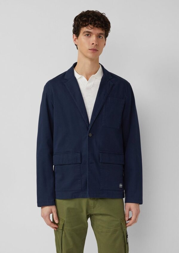 Casual Sakko mit Waschung und aufgesetzten Taschen