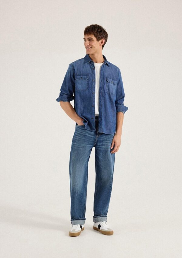 Jeans / Loose Fit / Mid Rise / Wide Leg