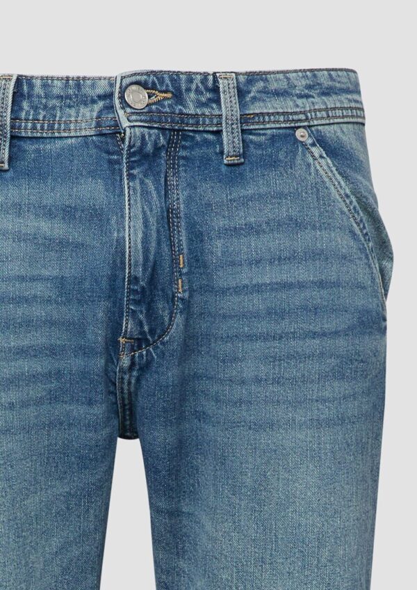 Jeans / Regular Fit / Mid Rise / Straight Leg / Chino-Taschen