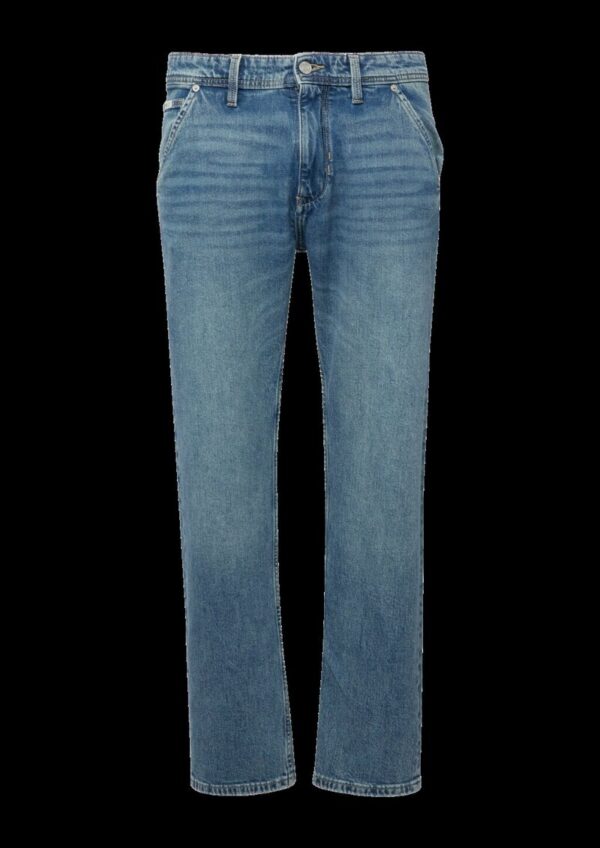 Jeans / Regular Fit / Mid Rise / Straight Leg / Chino-Taschen