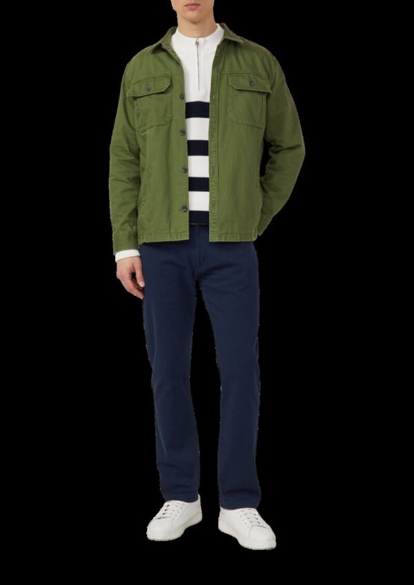 Regular Fit: Hose aus strukturierter Baumwolle