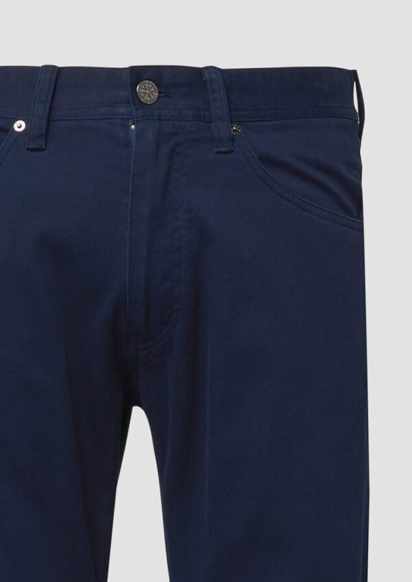 Regular Fit: Hose aus strukturierter Baumwolle