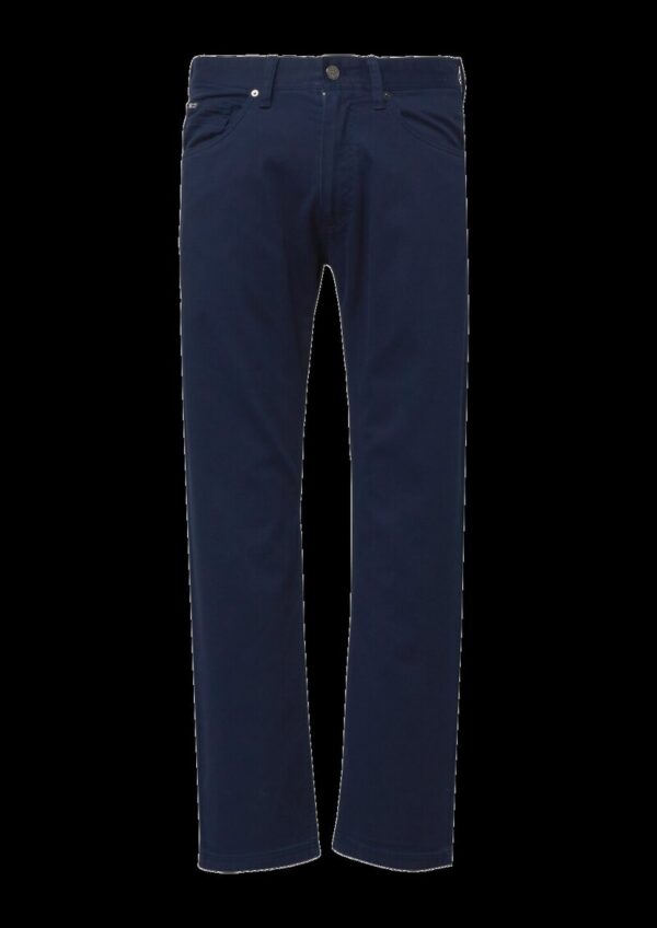 Regular Fit: Hose aus strukturierter Baumwolle