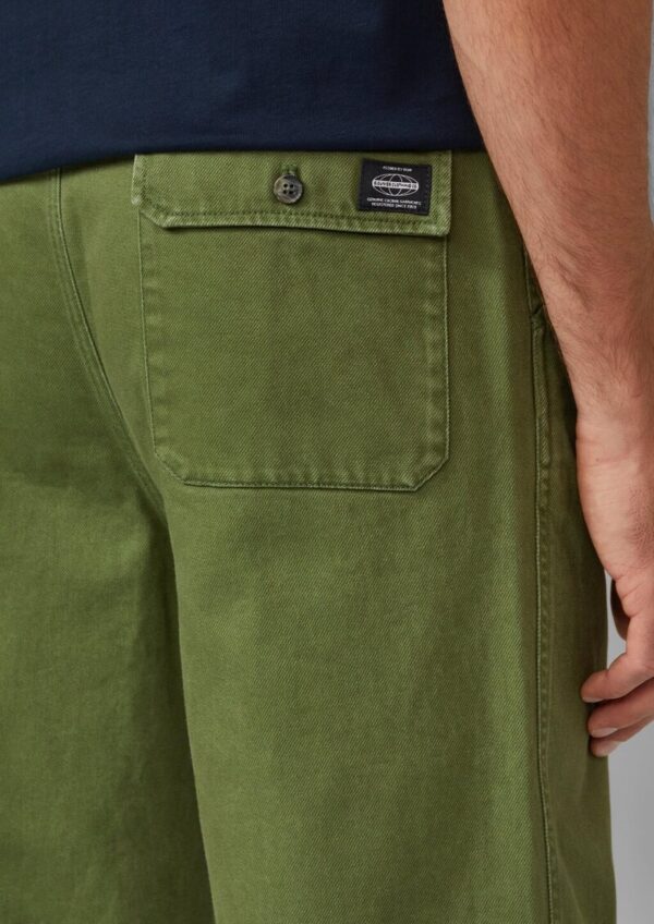 Wide-Leg-Hose aus Baumwoll-Twill