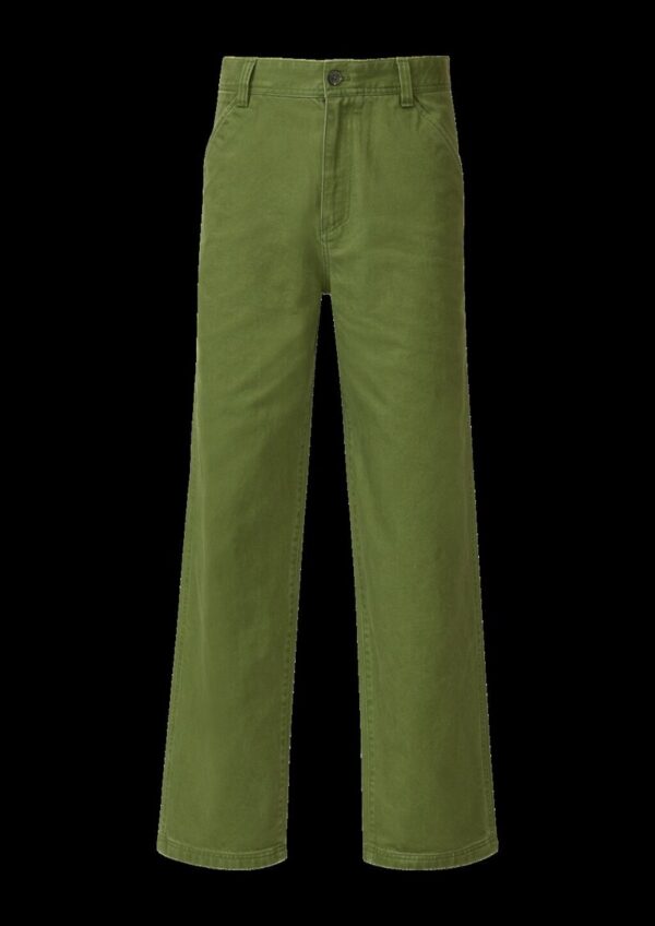 Wide-Leg-Hose aus Baumwoll-Twill