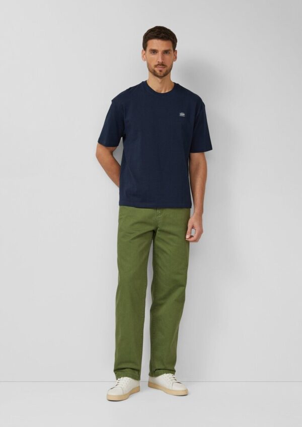 Wide-Leg-Hose aus Baumwoll-Twill