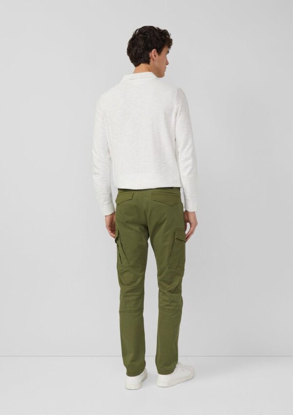 Regular Fit: Cargo-Hose aus Baumwollmix mit Straight Leg