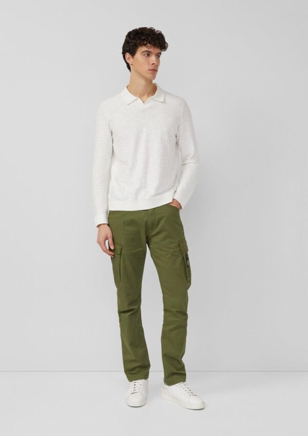 Regular Fit: Cargo-Hose aus Baumwollmix mit Straight Leg