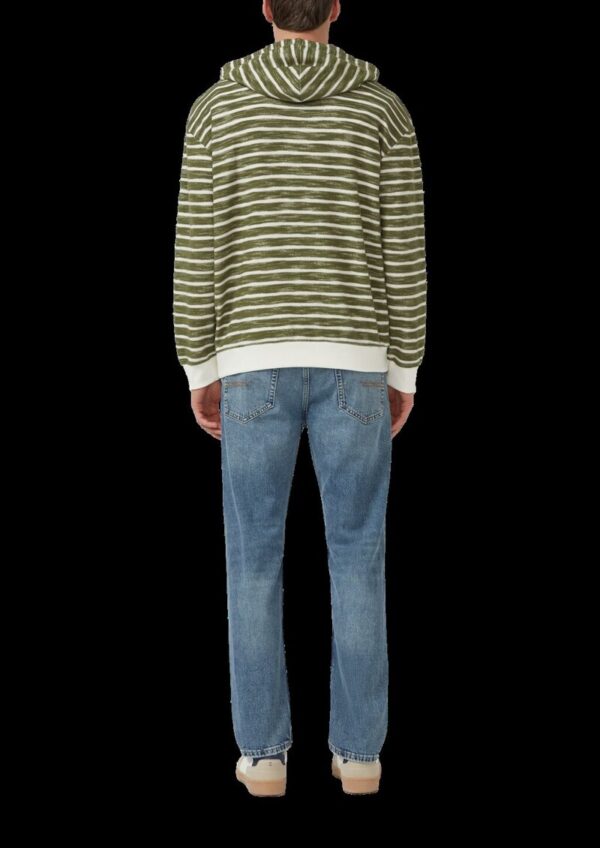 Strukturiertes Kapuzen-Sweatshirt im Modern Fit