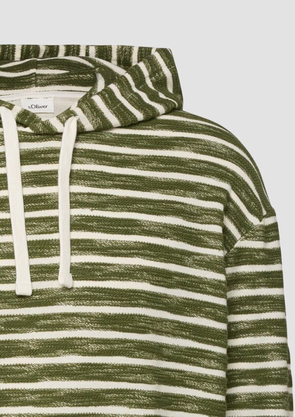 Strukturiertes Kapuzen-Sweatshirt im Modern Fit