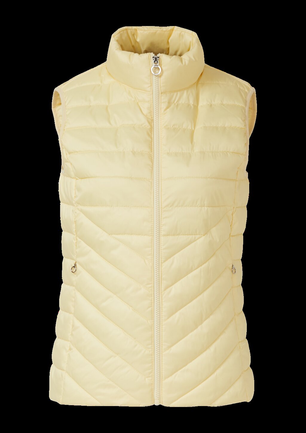 Leichte Steppweste mit Stehkragen und Packfunktion