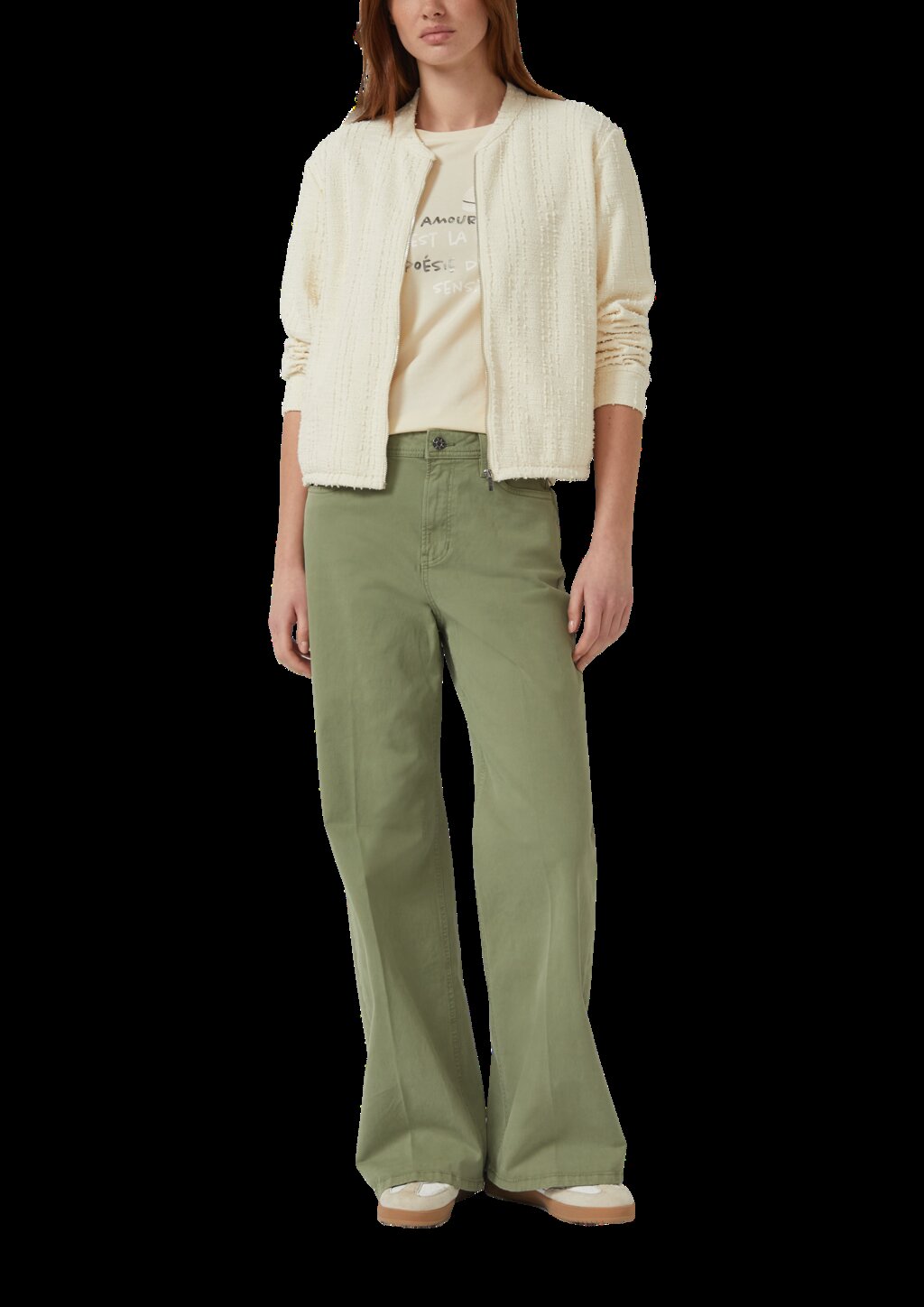 T-Shirt mit Frontprint im Slim Fit