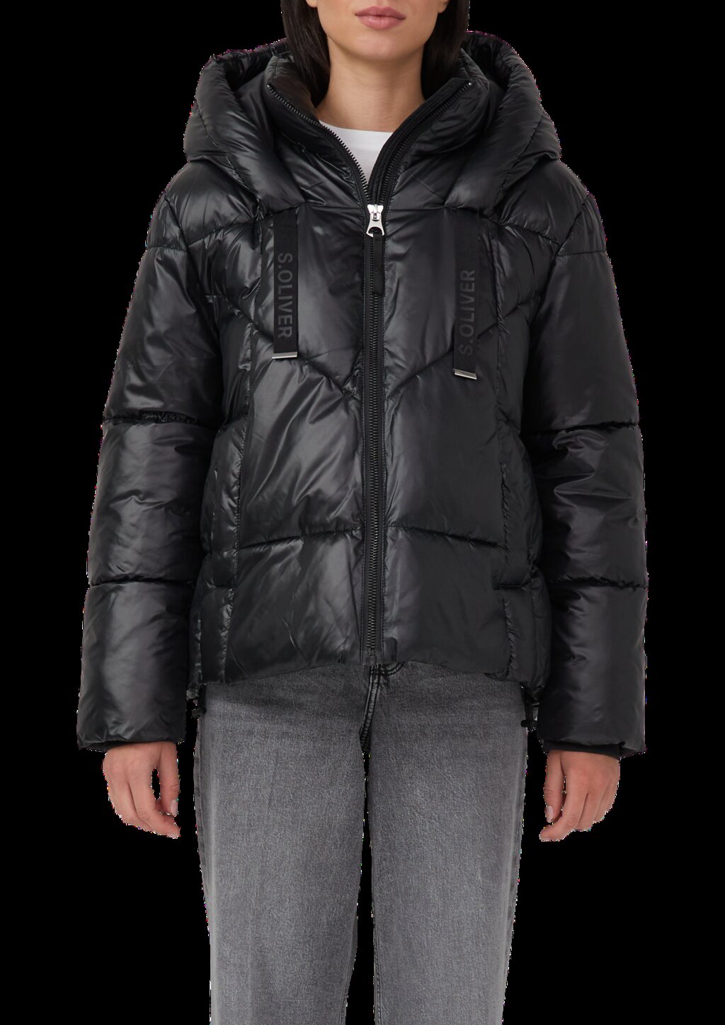 Gesteppte Puffer-Jacke mit Weitenregulierung