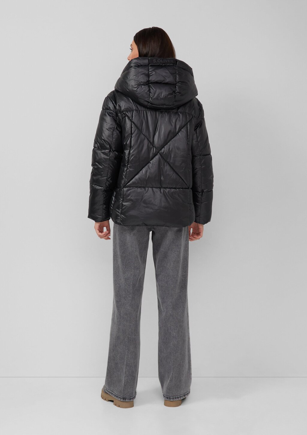 Gesteppte Puffer-Jacke mit Weitenregulierung