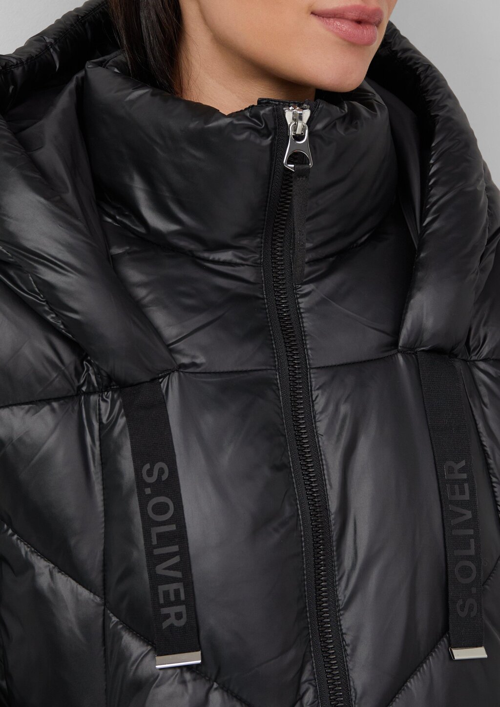 Gesteppte Puffer-Jacke mit Weitenregulierung