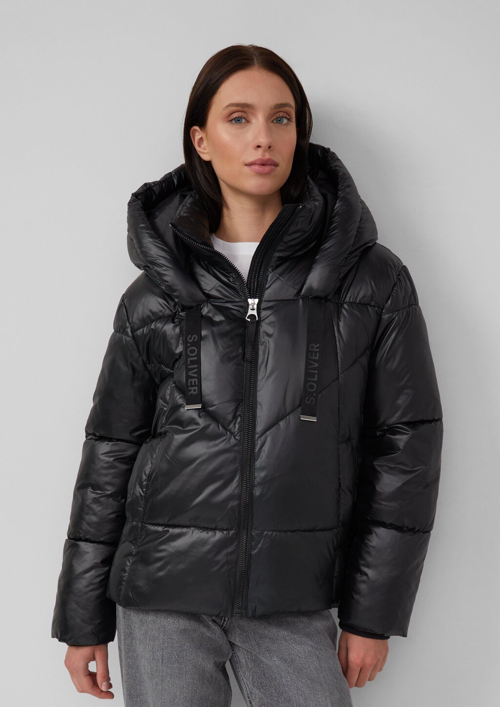 Gesteppte Puffer-Jacke mit Weitenregulierung