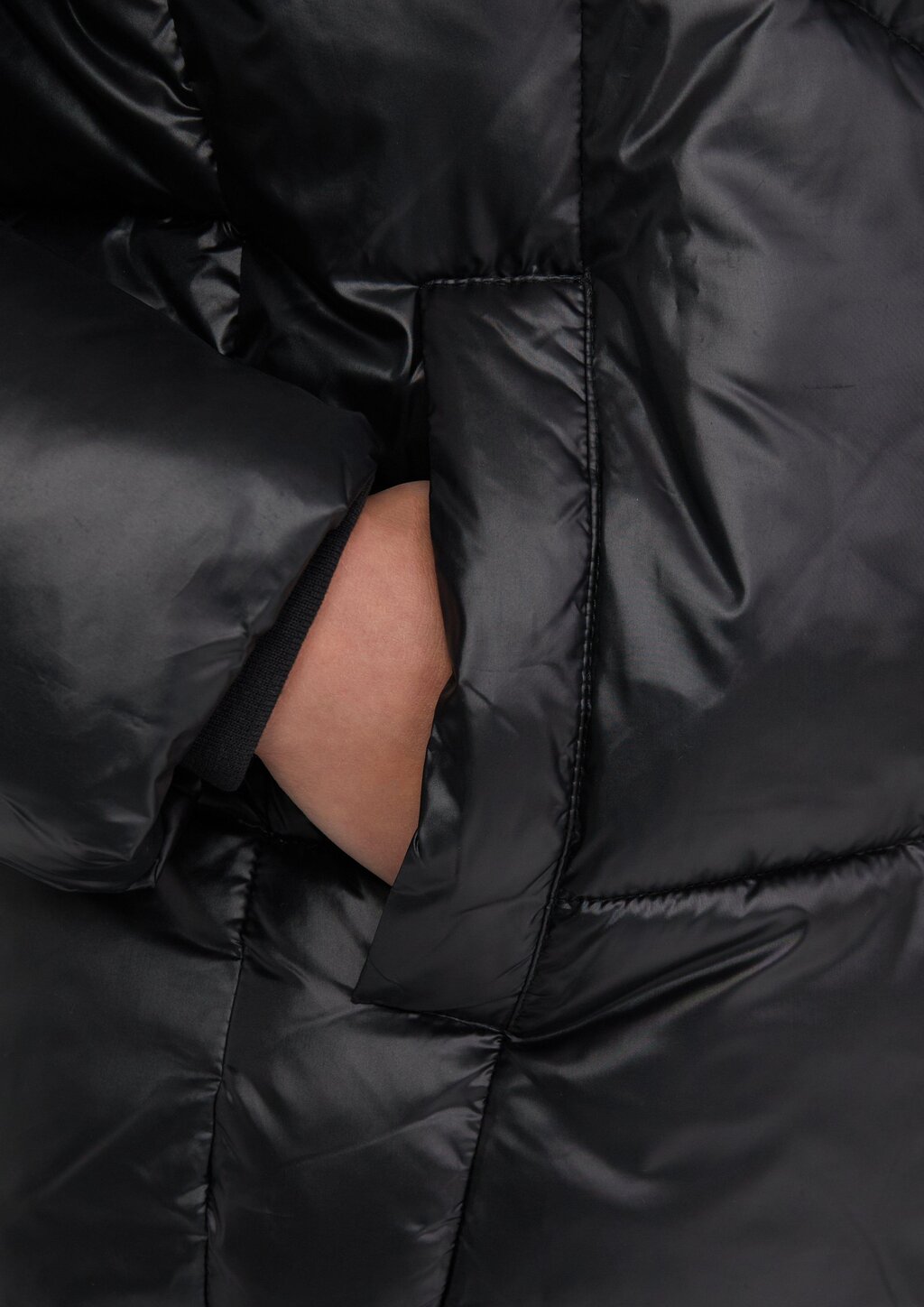 Gesteppte Puffer-Jacke mit Weitenregulierung