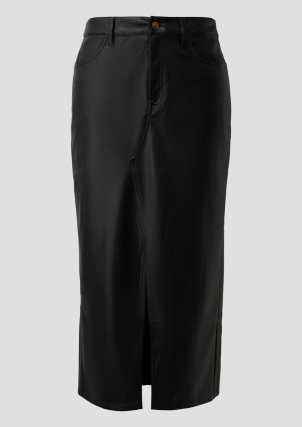 Midirock in Leder-Optik