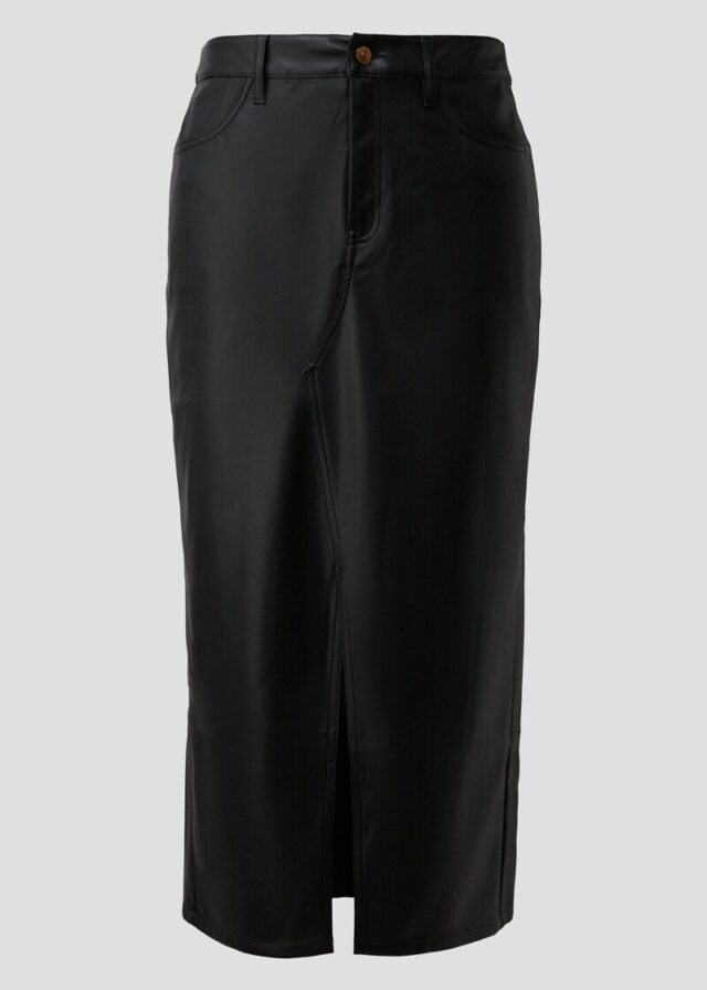 Midirock in Leder-Optik