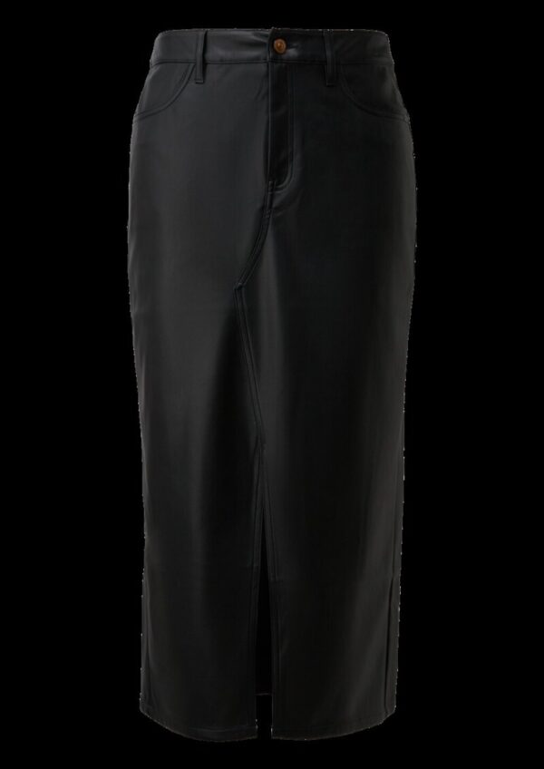 Midirock in Leder-Optik