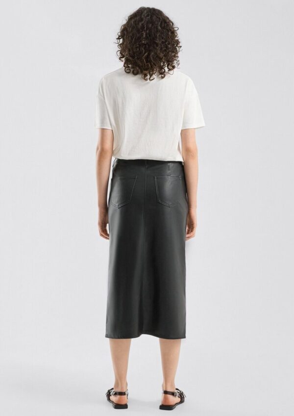 Midirock in Leder-Optik