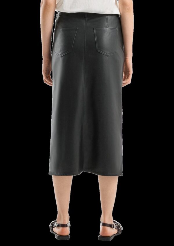 Midirock in Leder-Optik