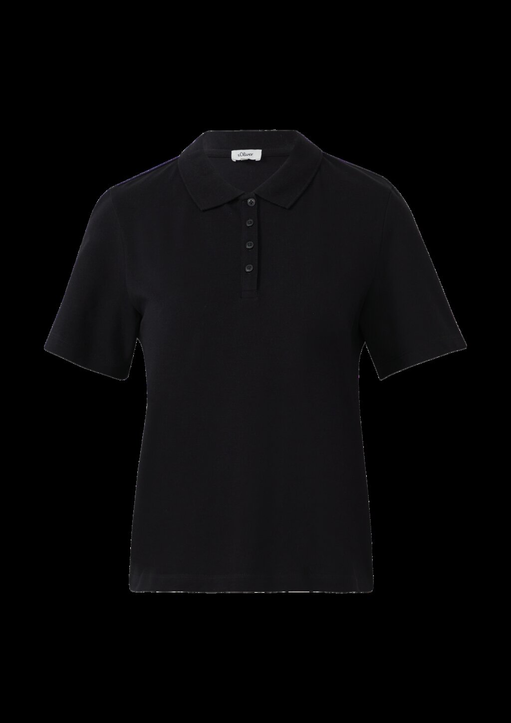 Verkürztes Poloshirt aus Baumwollpiqué