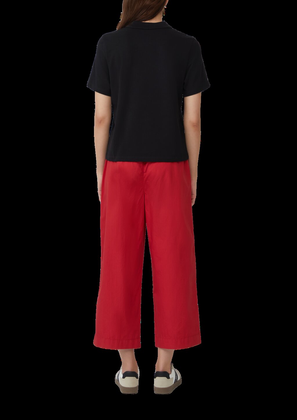 Verkürztes Poloshirt aus Baumwollpiqué