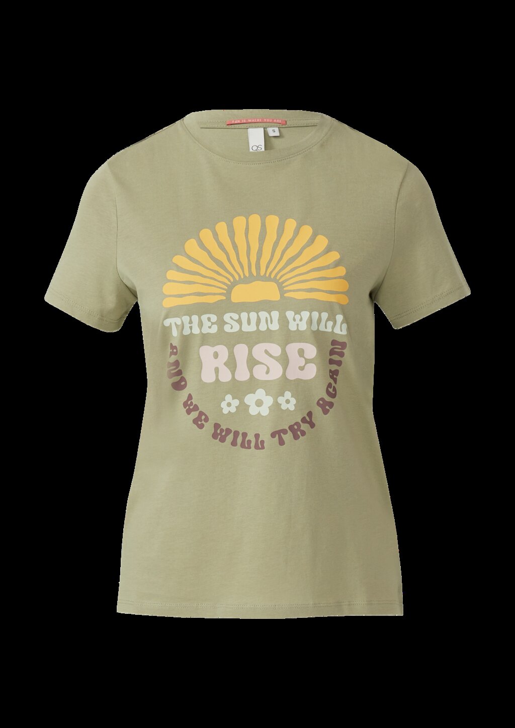 Baumwollshirt mit Frontprint