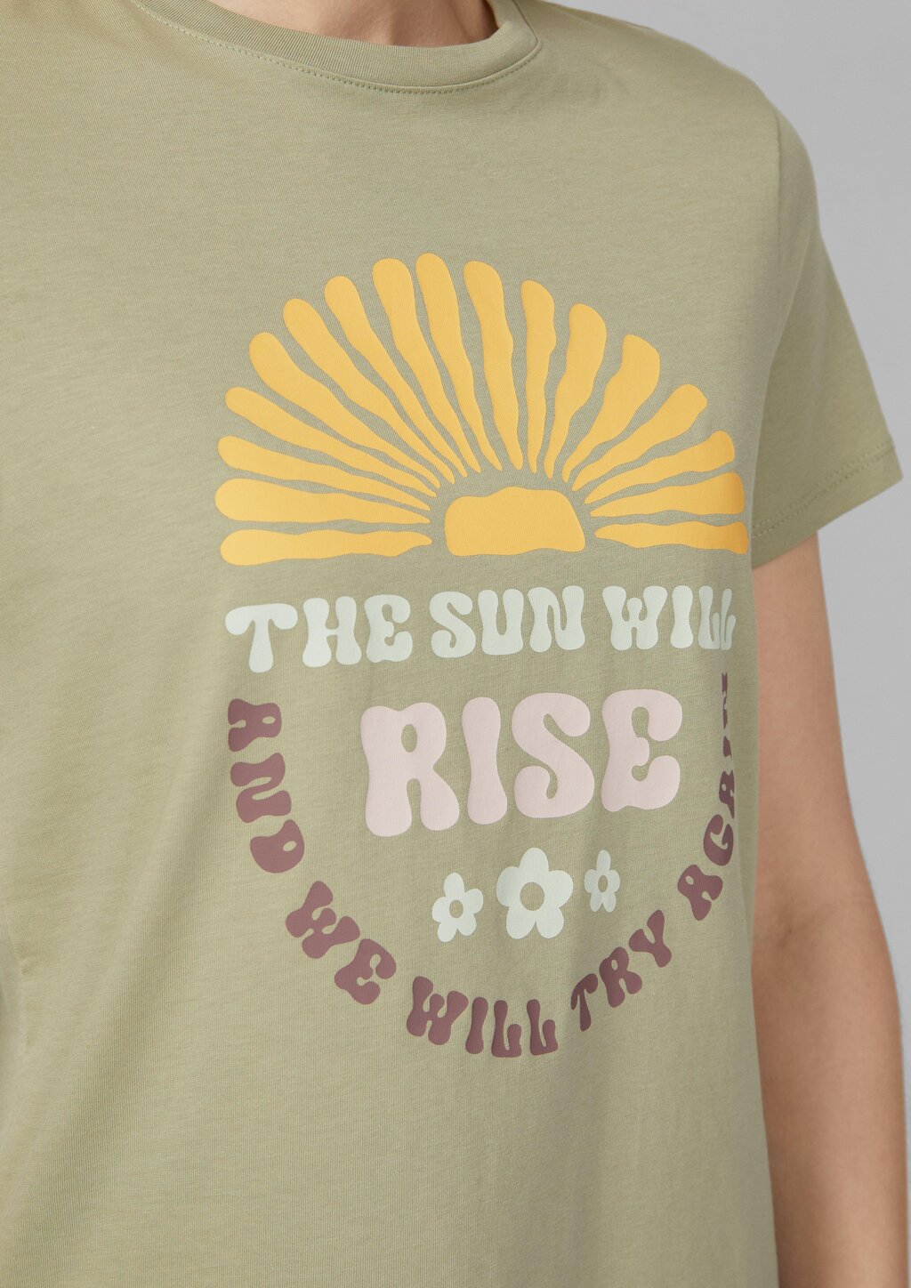 Baumwollshirt mit Frontprint