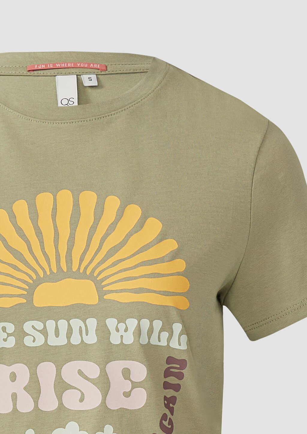 Baumwollshirt mit Frontprint