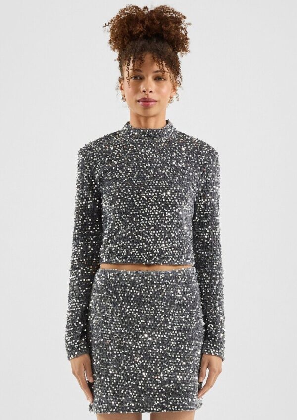 QS x Vanessa Mai | Paillettenshirt