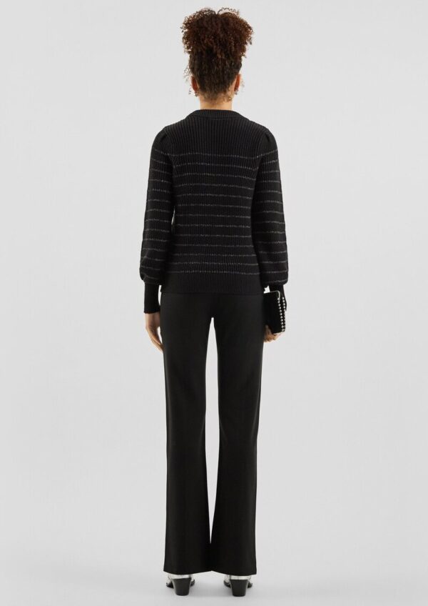 Pullover mit Glitzergarnstreifen