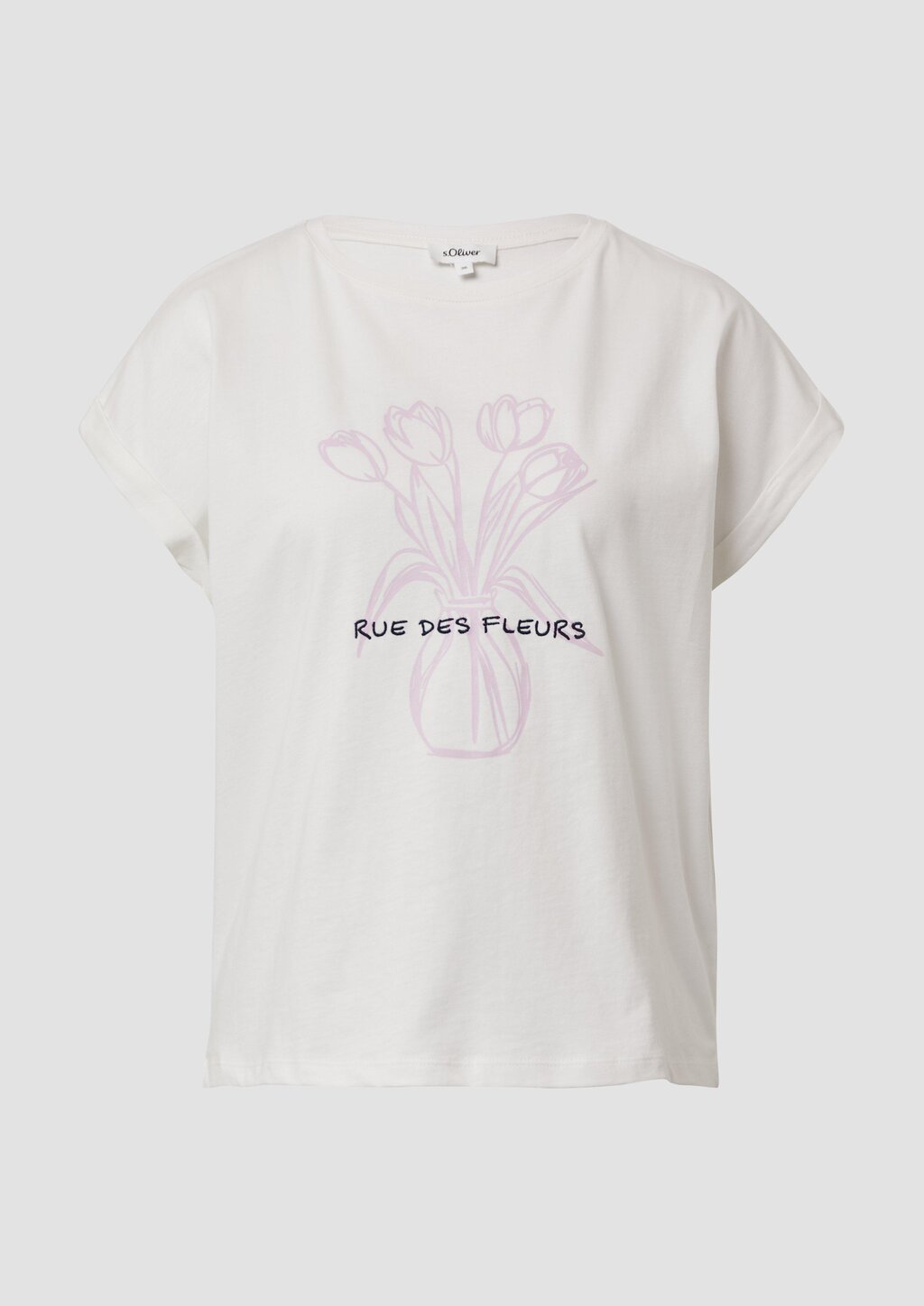 T-Shirt mit Frontprint im Relaxed Fit