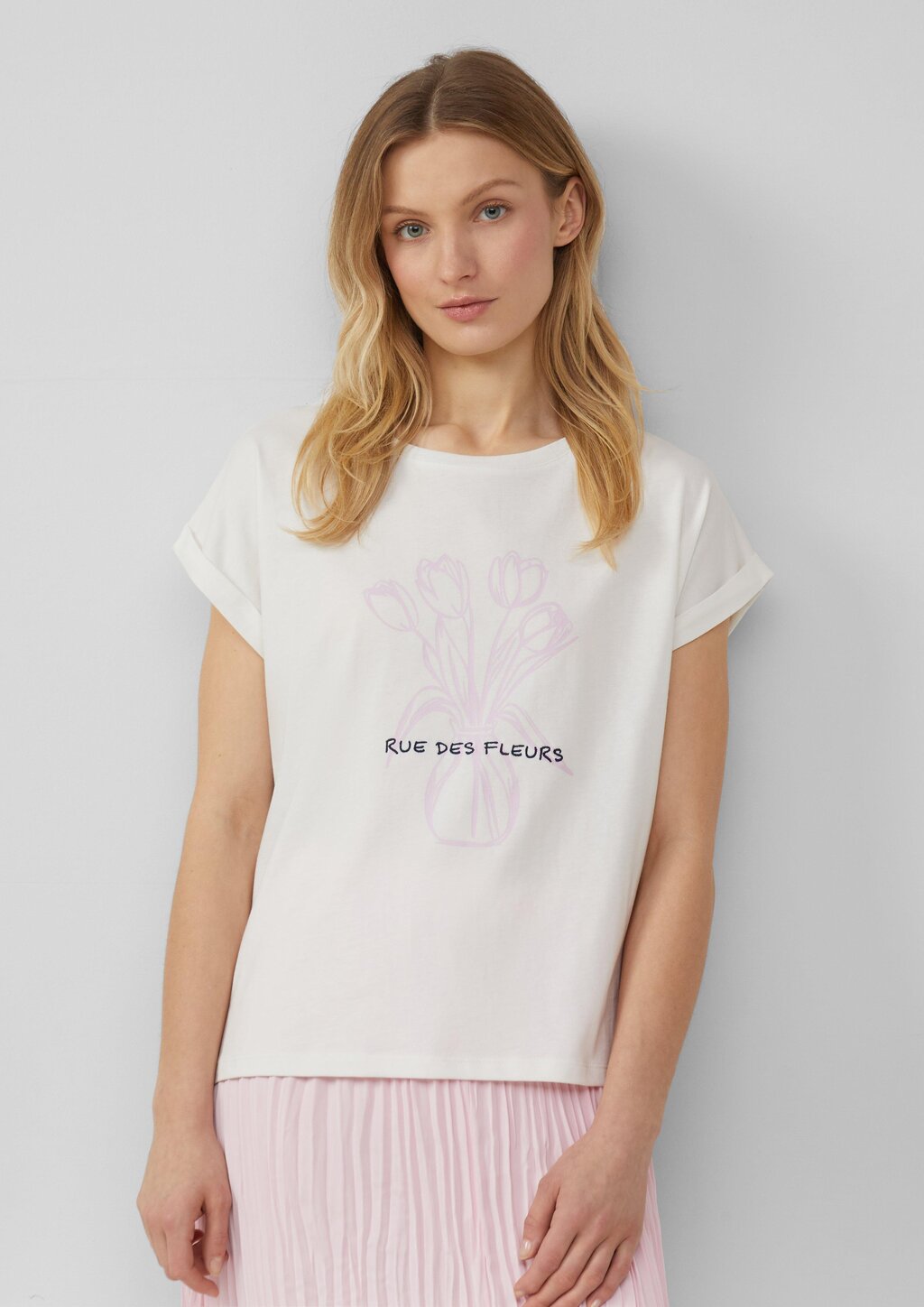 T-Shirt mit Frontprint im Relaxed Fit