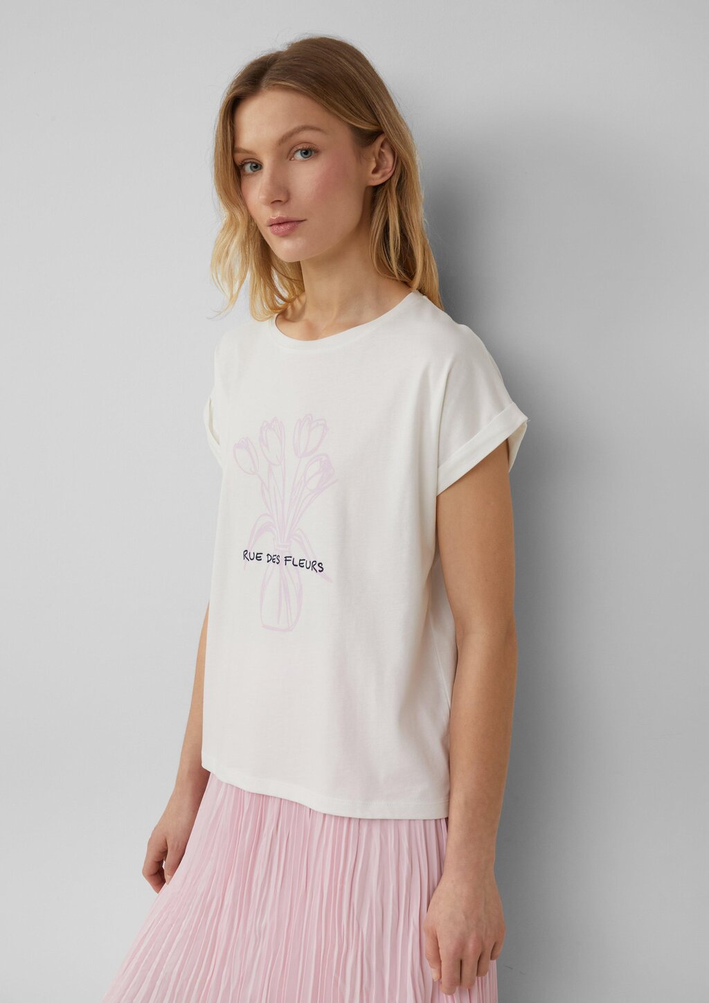 T-Shirt mit Frontprint im Relaxed Fit