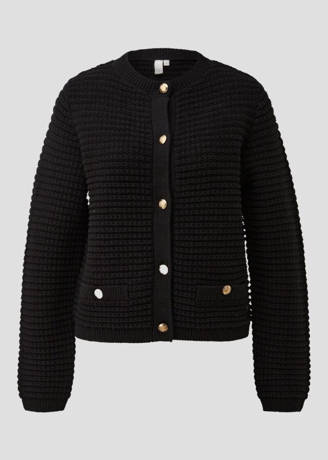 Cardigan mit Strukturmuster