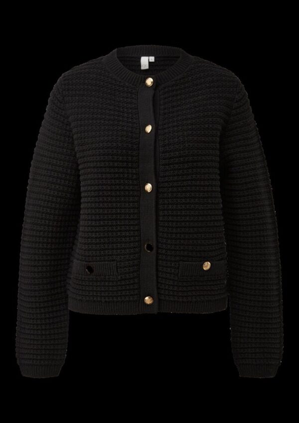 Cardigan mit Strukturmuster