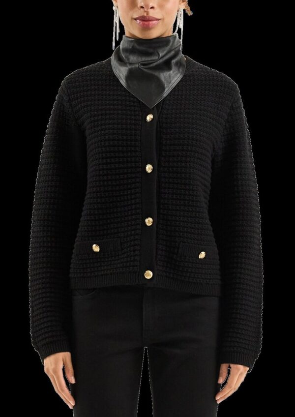 Cardigan mit Strukturmuster