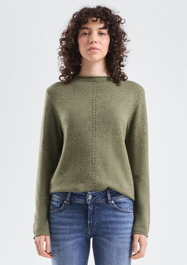 Melierter Pullover