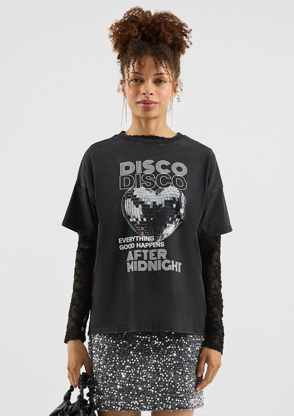 Gewaschenes Printshirt