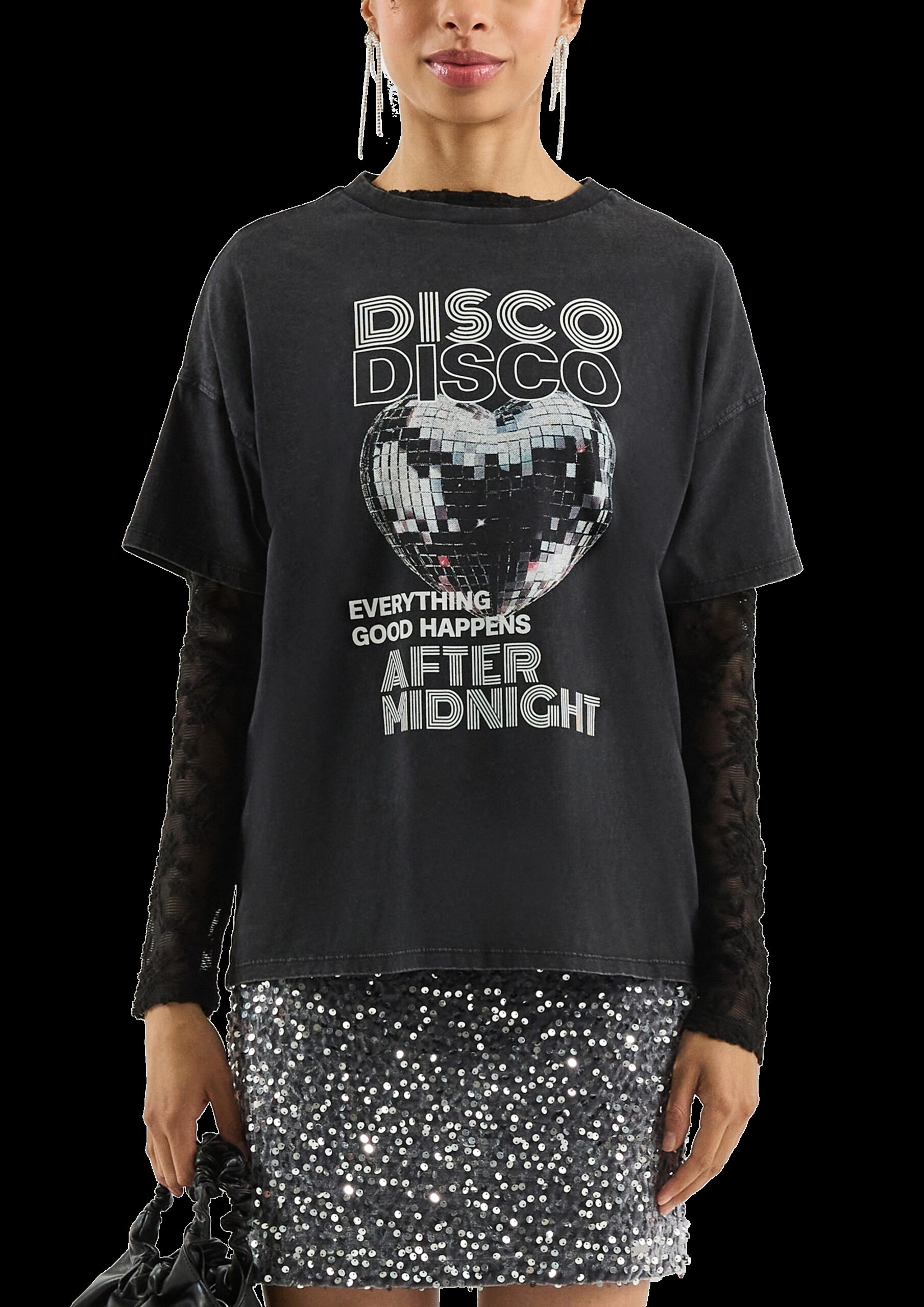 Gewaschenes Printshirt