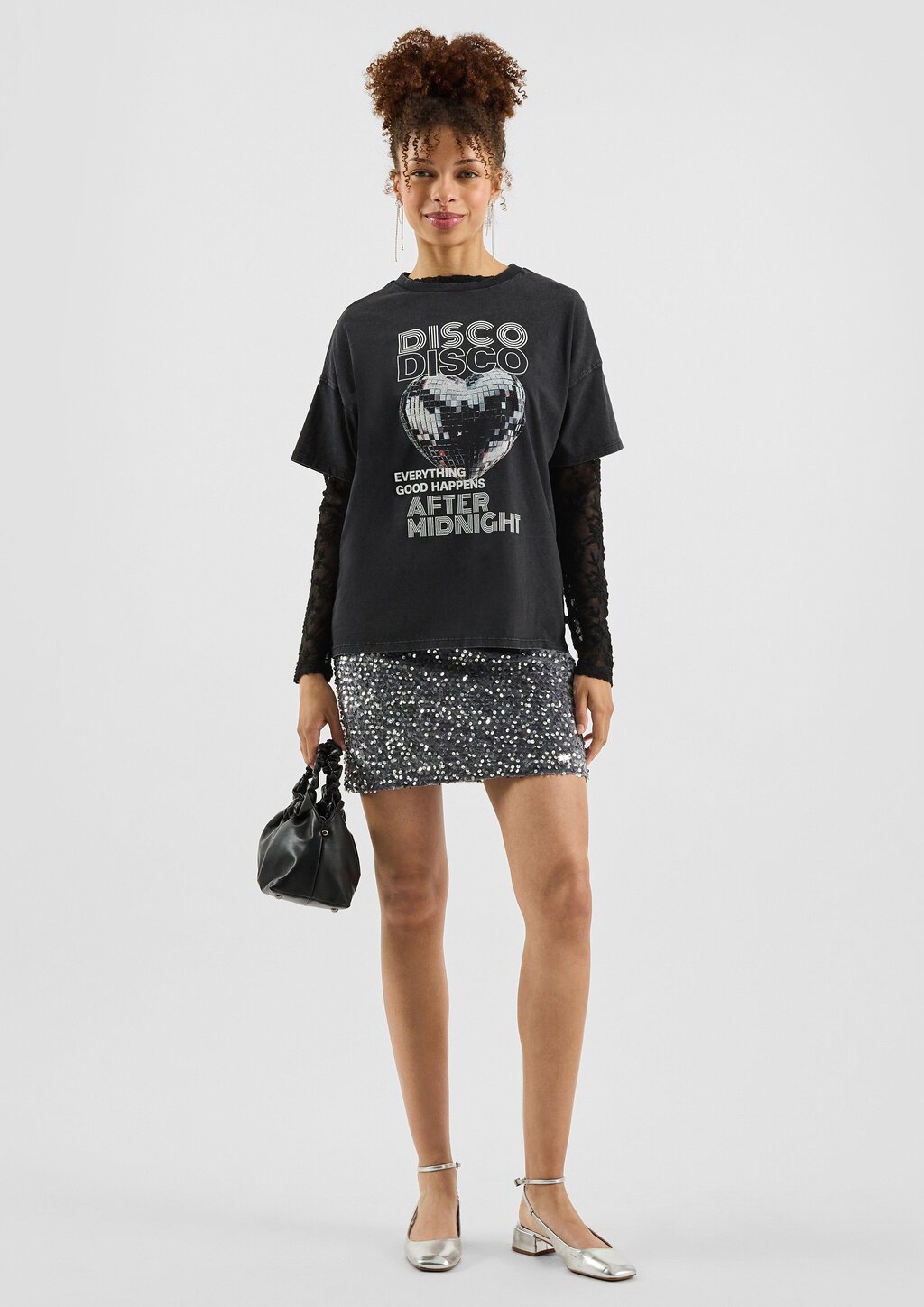 Gewaschenes Printshirt