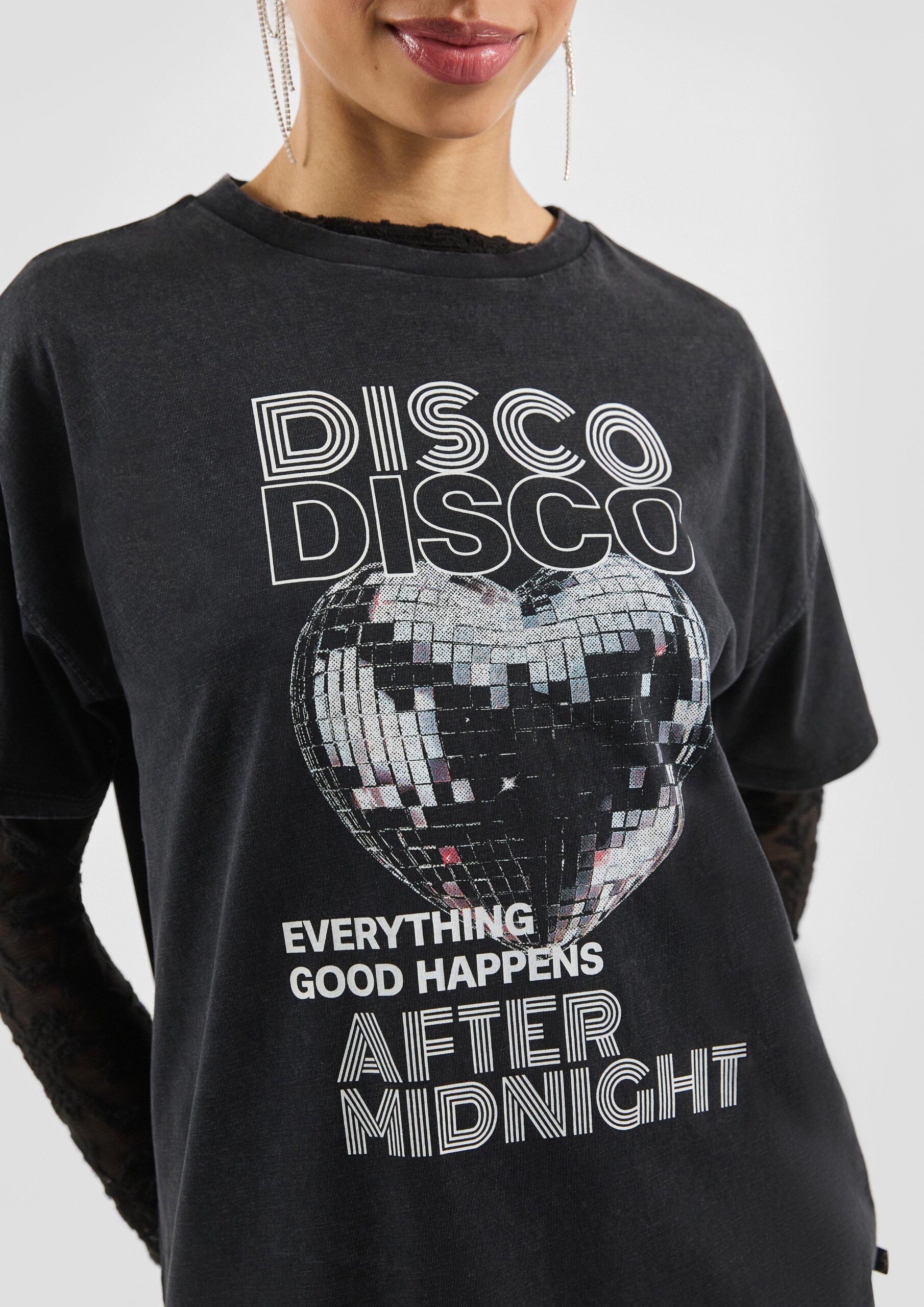 Gewaschenes Printshirt