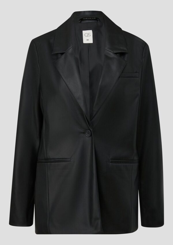 Blazer in Leder-Optik