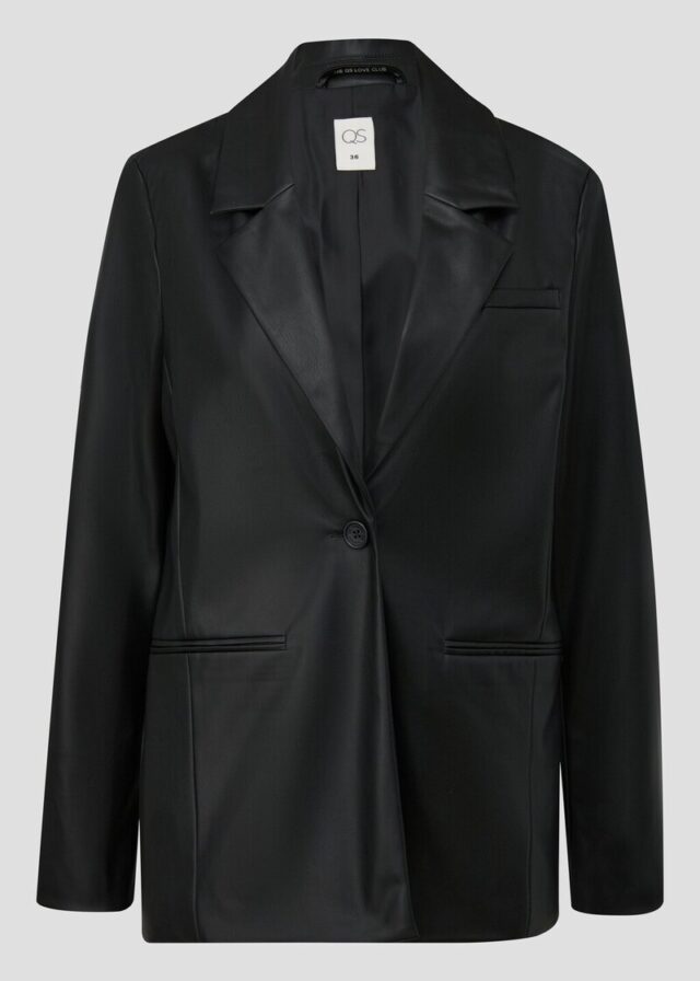 Blazer in Leder-Optik