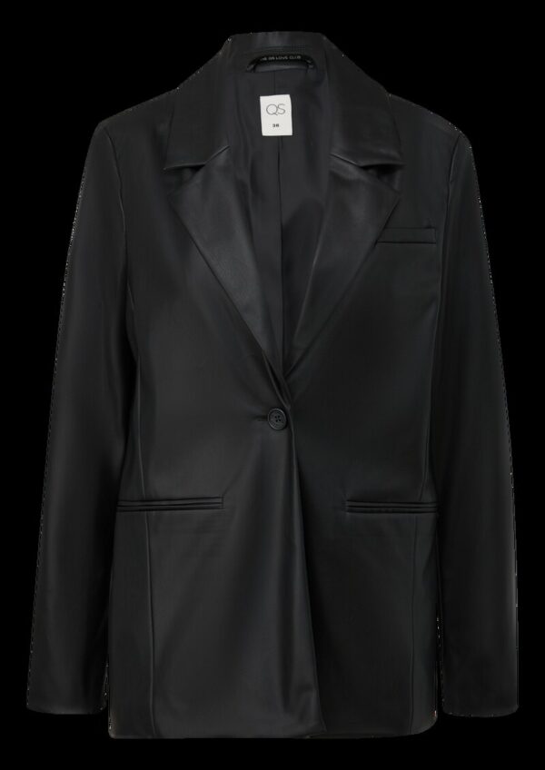 Blazer in Leder-Optik