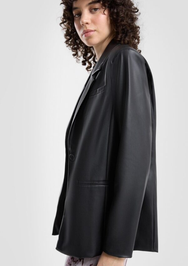 Blazer in Leder-Optik
