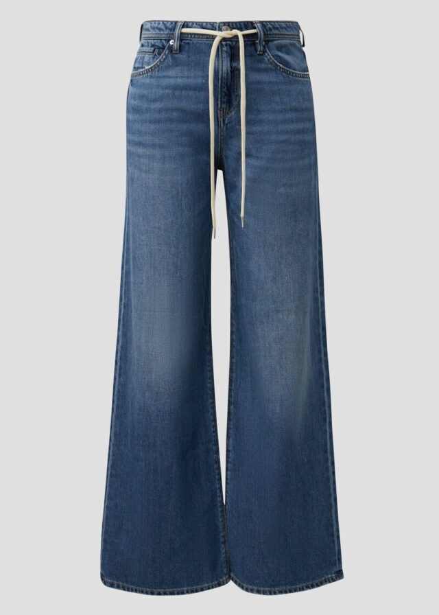 Jeans Suri / Regular Fit / High Rise / Wide Leg / mit Bindedetail