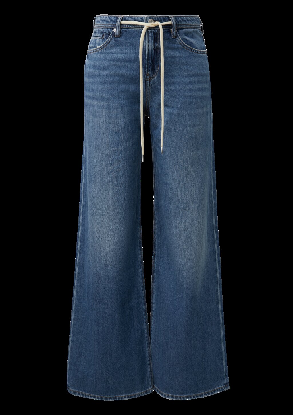 Jeans Suri / Regular Fit / High Rise / Wide Leg / mit Bindedetail